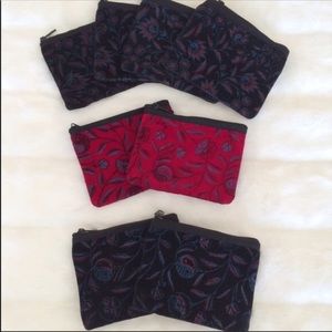 8 Piece Cosmetic/Coin Bag Bundle